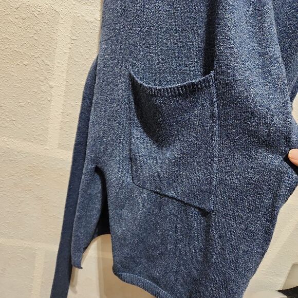 Time and Tru 2XG Blue Sleeveless Sweater Cardigan - Picture 6 of 6